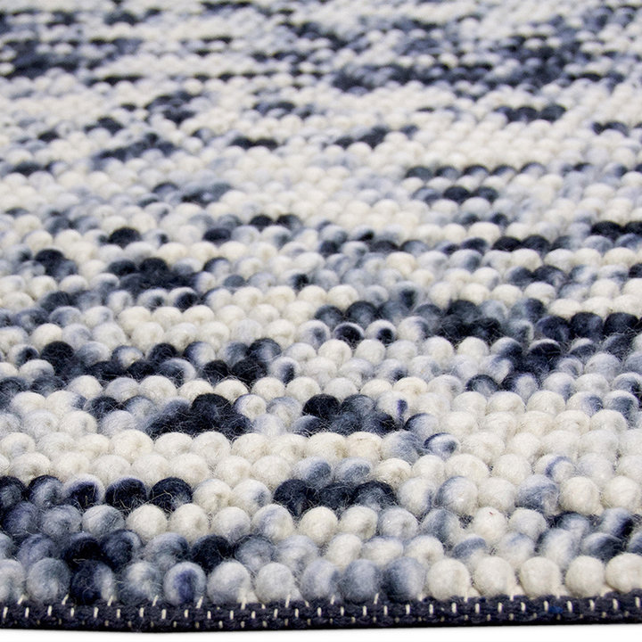 Wol bolletjesvloerkleed - Madeleine Zwart/Wit - 3