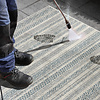 Buiten vloerkleed - Bloom Creme Aqua Torcy