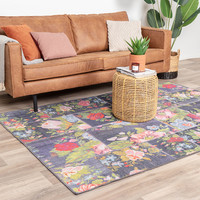 Patchwork Rozenkelim vloerkleed - Rosa Red