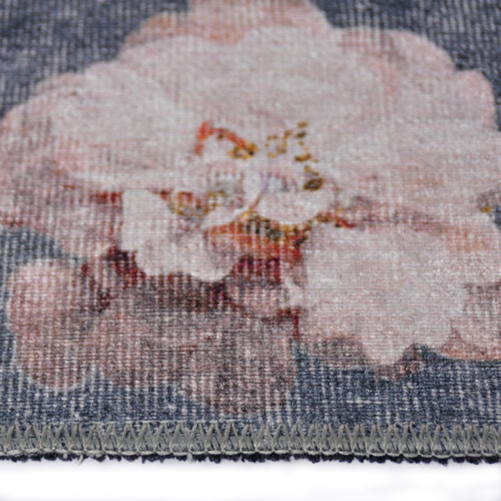 Bloemen vloerkleed - Fleur Grijs - 3