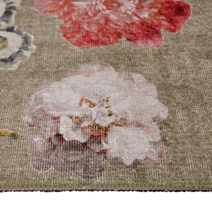 Bloemen vloerkleed - Fleur Beige/Multi - 2