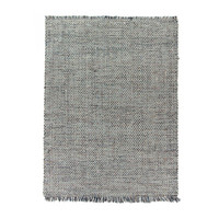 Wollen vloerkleed - Sunshine Fringe Multicolor/Blauw