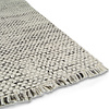 Wollen vloerkleed - Sunshine Fringe Grijs/Creme