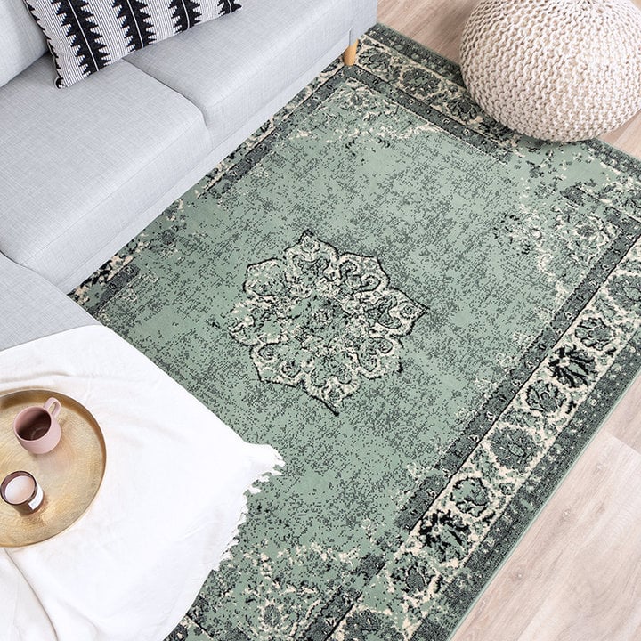 Vintage vloerkleed - Wonder Groen/Zwart - 3