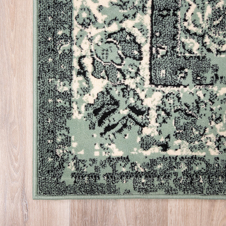 Vintage vloerkleed - Wonder Groen/Zwart - 4