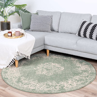 Rond vintage vloerkleed - Wonder Groen