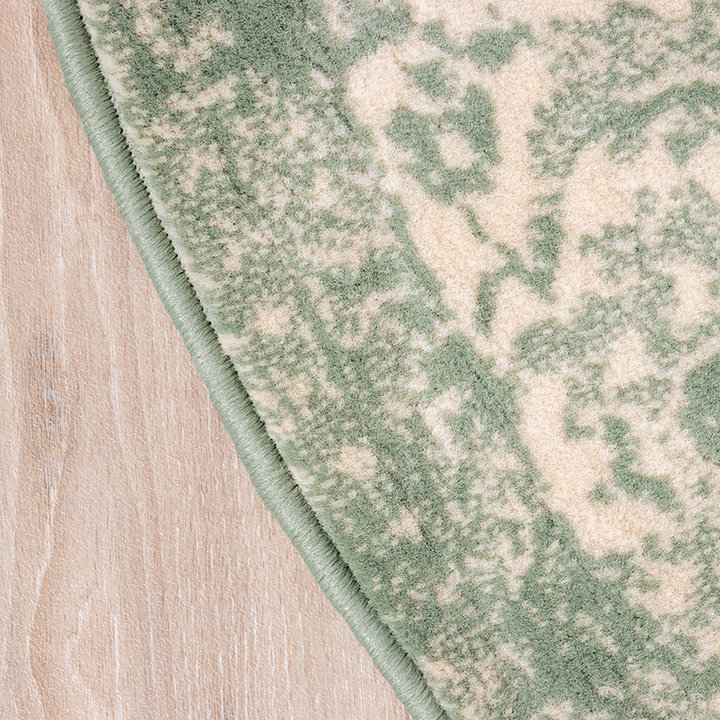 Rond vintage vloerkleed - Wonder Groen - 3