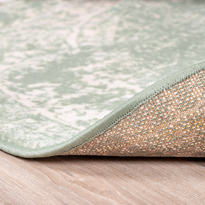 Rond vintage vloerkleed - Wonder Groen - 4