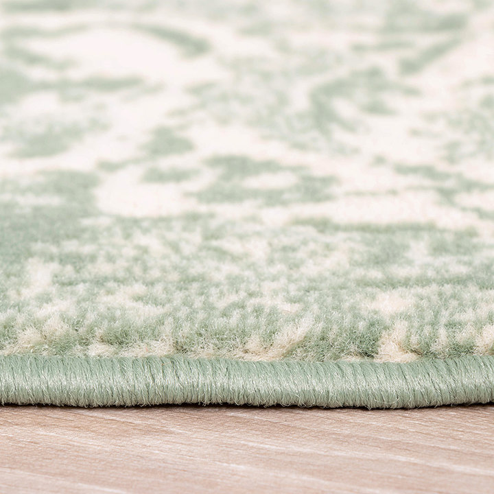 Rond vintage vloerkleed - Wonder Groen - 5