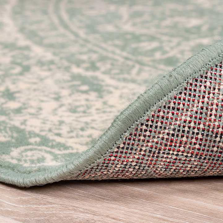 Rond vintage vloerkleed - Wonder Oriental Groen - 4