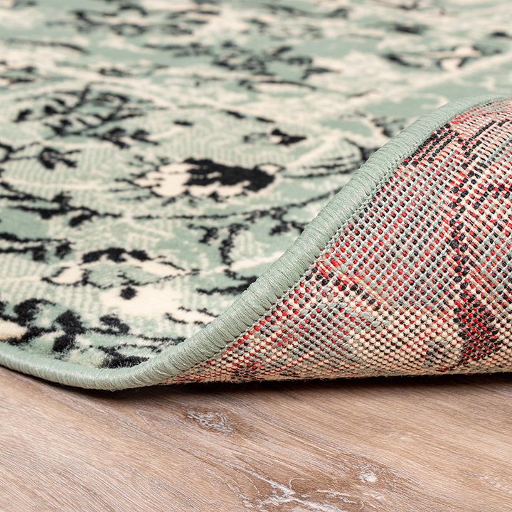 Vintage vloerkleed - Wonder Patchwork Groen/Zwart - 5