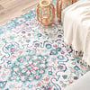 Vintage vloerkleed - Lily Oriental Blauw Roze