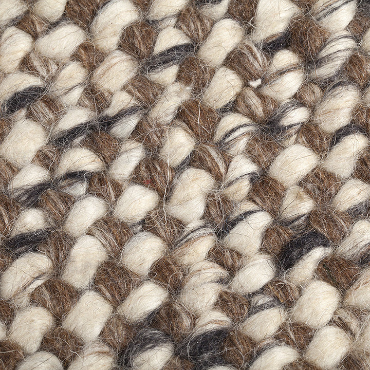 Wollen vloerkleed - Lorraine Bruin/Creme - 5