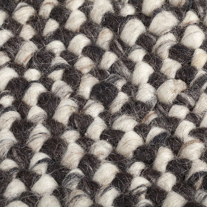 Wollen vloerkleed - Lorraine Donkerbruin/Creme - 5
