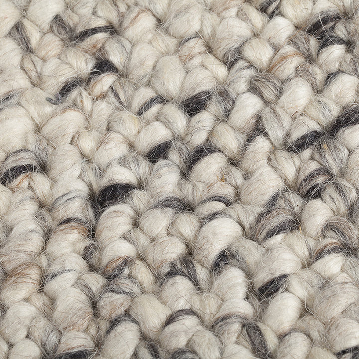 Wollen vloerkleed - Lorraine Grijs/Creme - 5