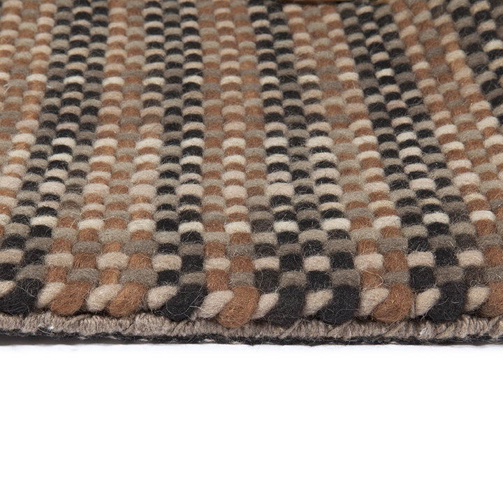 Wollen vloerkleed - Paigee Bruin/Beige - 4