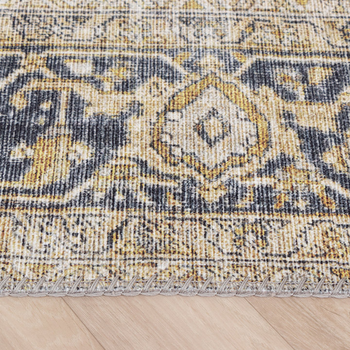 Vintage vloerkleed - Lugan Geel - 3