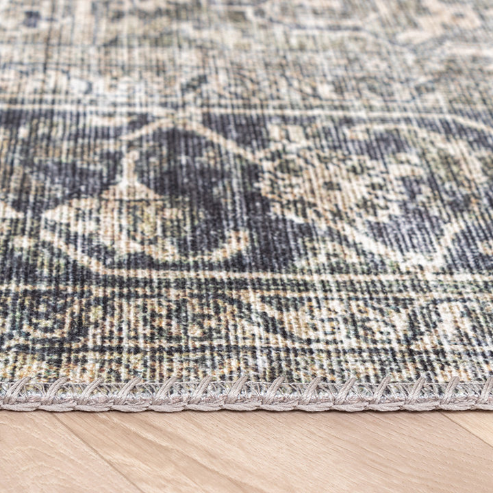 Vintage vloerkleed - Lugan Groen/Grijs - 3