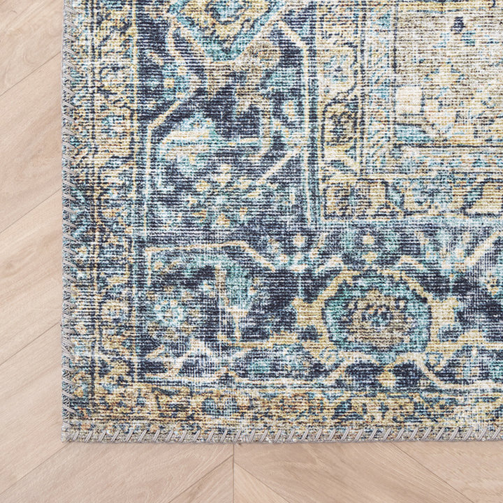 Vintage vloerkleed - Lugan Lichtblauw - 4