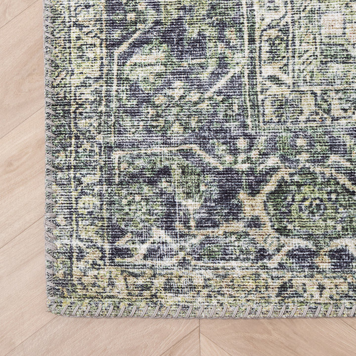 Vintage vloerkleed - Lugan Groen - 4