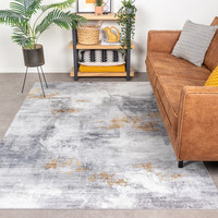 Modern vloerkleed - Strong Grijs Geel