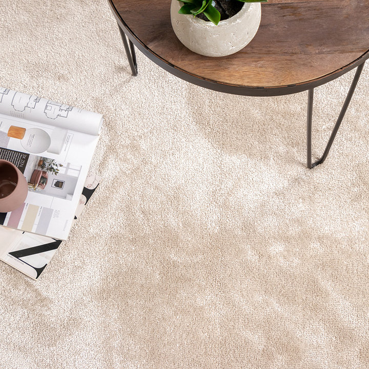 Wasbaar viscose vloerkleed - Vive Creme - 2