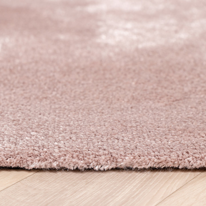 Rond wasbaar viscose vloerkleed - Vive Oudroze - 4