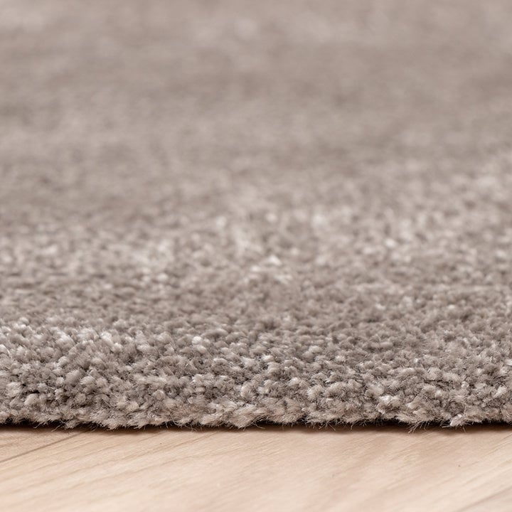 Rond wasbaar viscose vloerkleed - Vive Taupe - 4