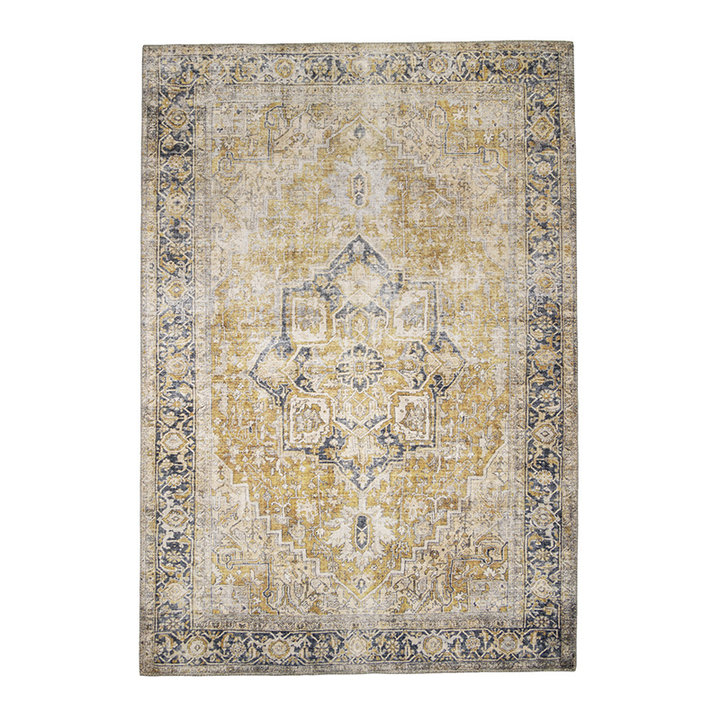 Vintage vloerkleed - Lugan Geel - 1