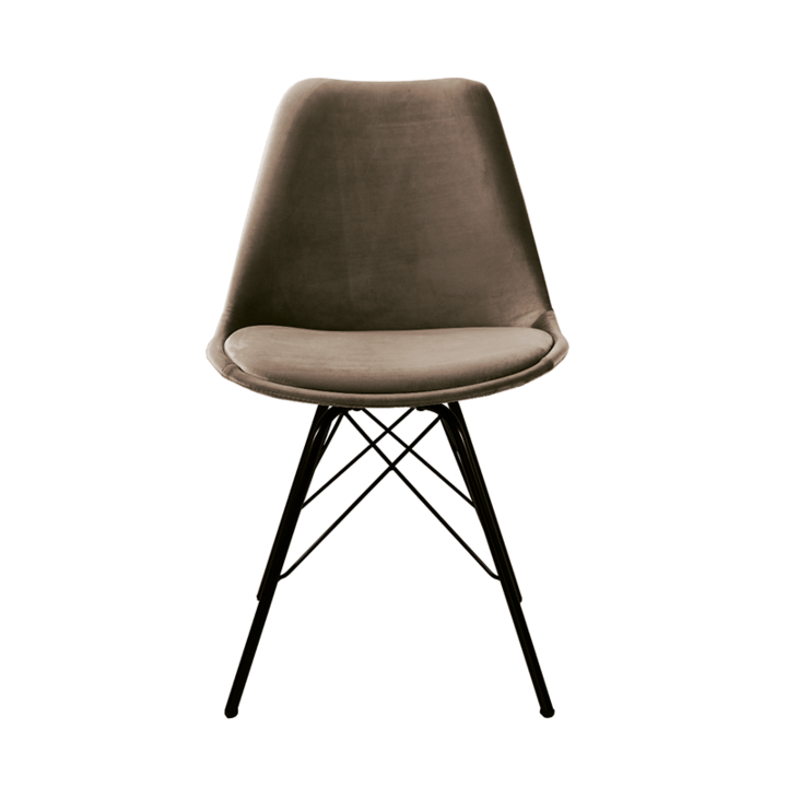 Stoel Velvet - Taupe - 1
