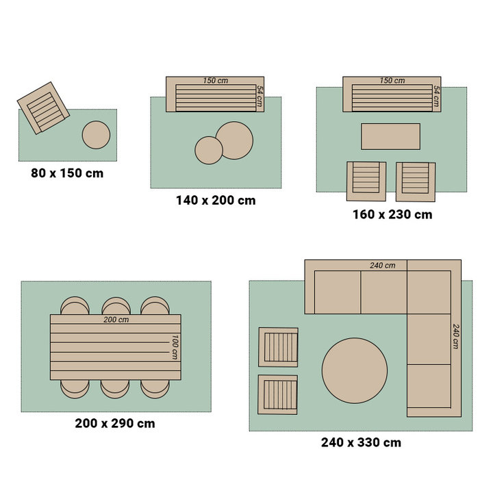 Buiten vloerkleed - Yerzy Taupe/Creme - 5