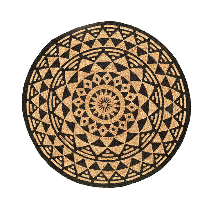 Rond jute vloerkleed - Henna Maya Naturel - 1