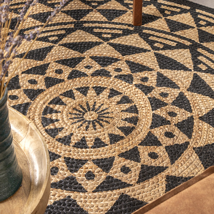 Rond jute vloerkleed - Henna Maya Naturel - 2