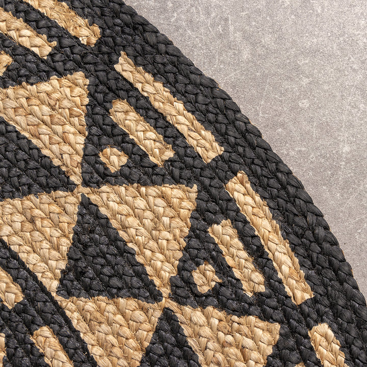 Rond jute vloerkleed - Henna Maya Naturel - 3