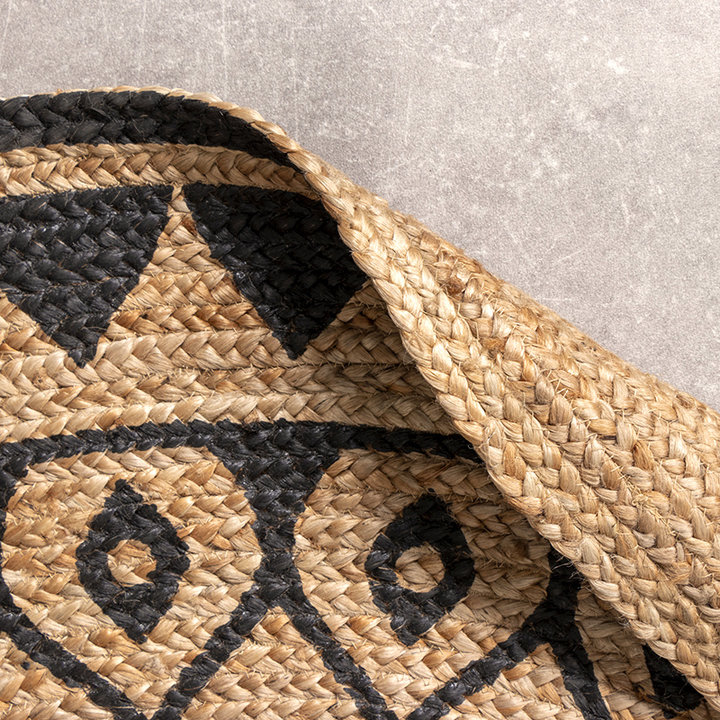 Rond jute vloerkleed - Henna Ayda Naturel - 4