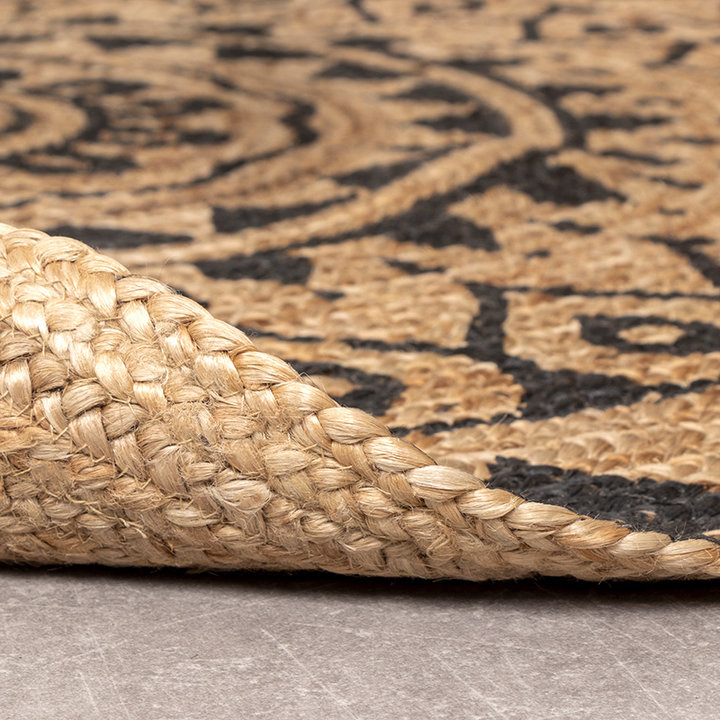 Rond jute vloerkleed - Henna Ayda Naturel - 5
