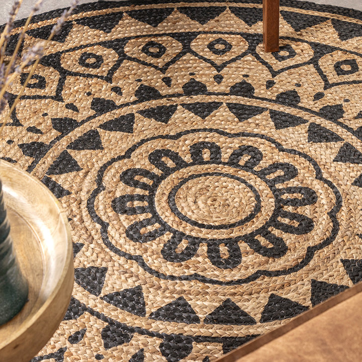 Rond jute vloerkleed - Henna Ayda Naturel - 2