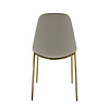 Velvet stoel - Tara Champagne - Goud frame 