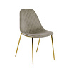 Velvet stoel - Tara Champagne - Goud frame 