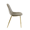 Velvet stoel - Tara Champagne - Goud frame 