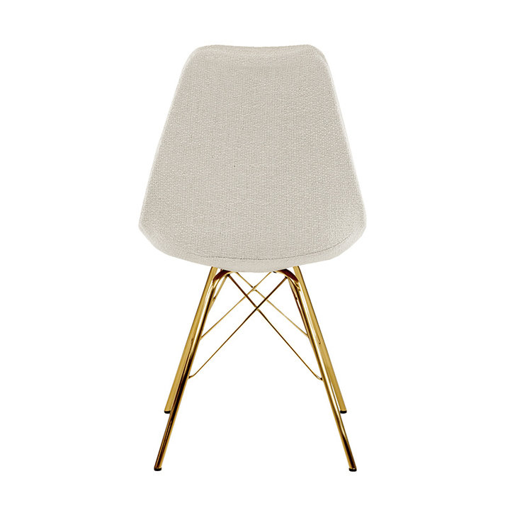 Kuipstoel - Jens Wit - Goud frame - 3