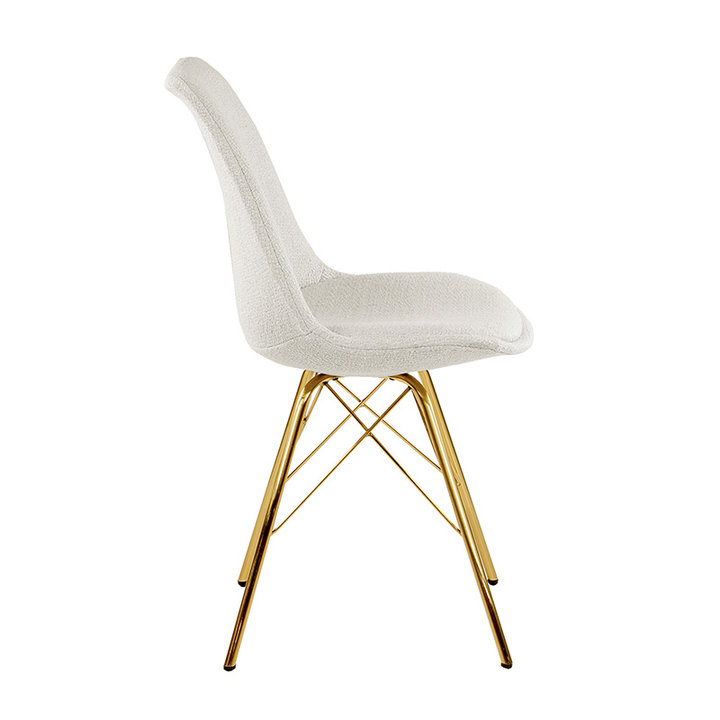 Kuipstoel - Jens Wit - Goud frame - 1