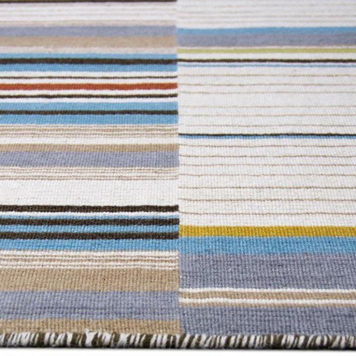 Wollen vloerkleed - Bon Multicolor/Turquoise - 3