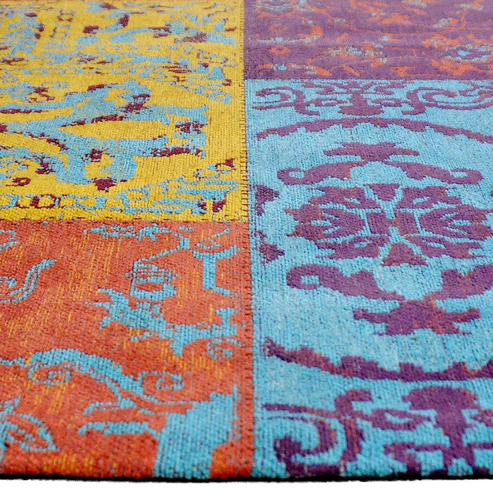 Patchwork vloerkleed - Delany Multicolor - 3
