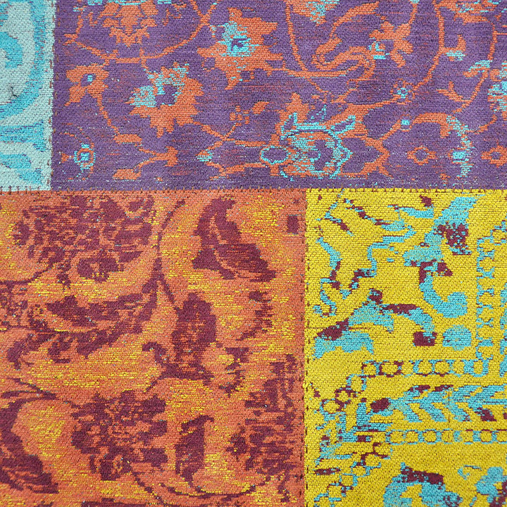 Patchwork vloerkleed - Delany Multicolor - 4