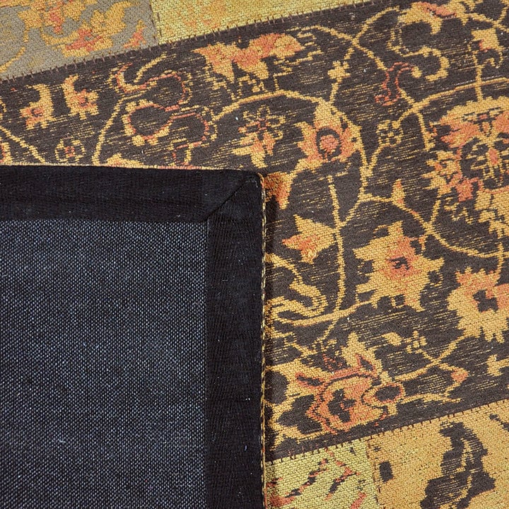 Patchwork vloerkleed - Delany Okergeel - 2