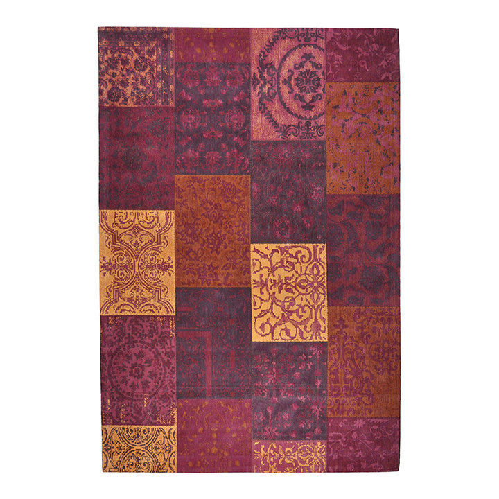 Patchwork vloerkleed - Delany Rood