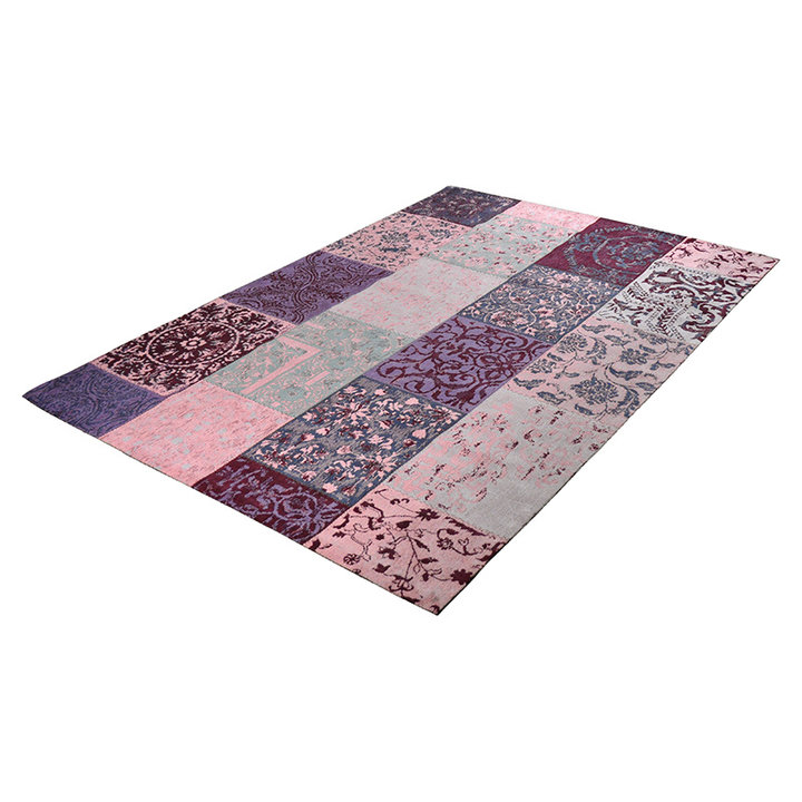 Patchwork vloerkleed - Delany Roze - 1