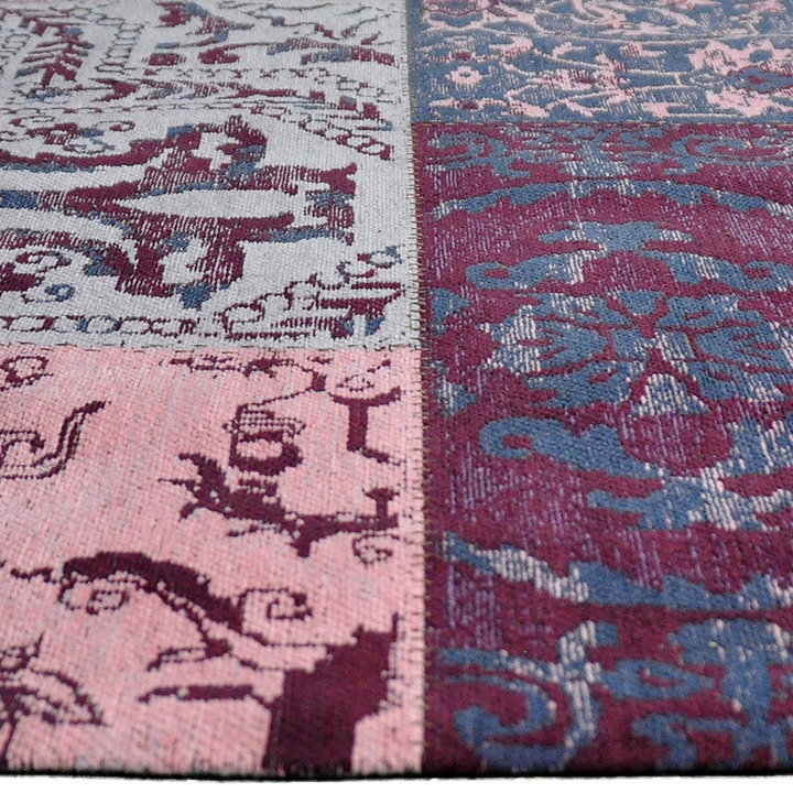 Patchwork vloerkleed - Delany Roze - 4