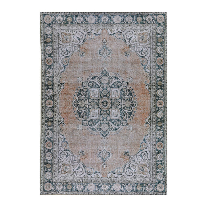 Vintage vloerkleed - Fae Beige Blauw